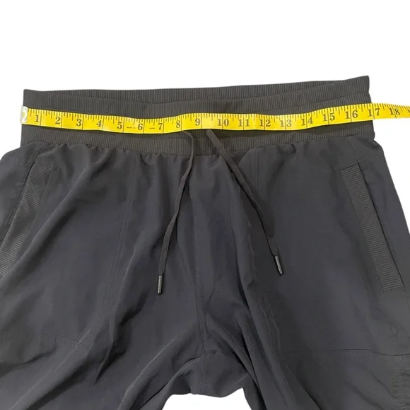 SPYDER WOMEN’s Active Capri Lightweight Pants Drawstring Pockets Size L Black - Picture 12 of 14